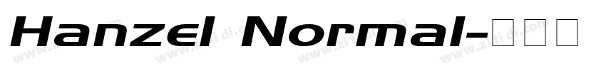 Hanzel Normal字体转换